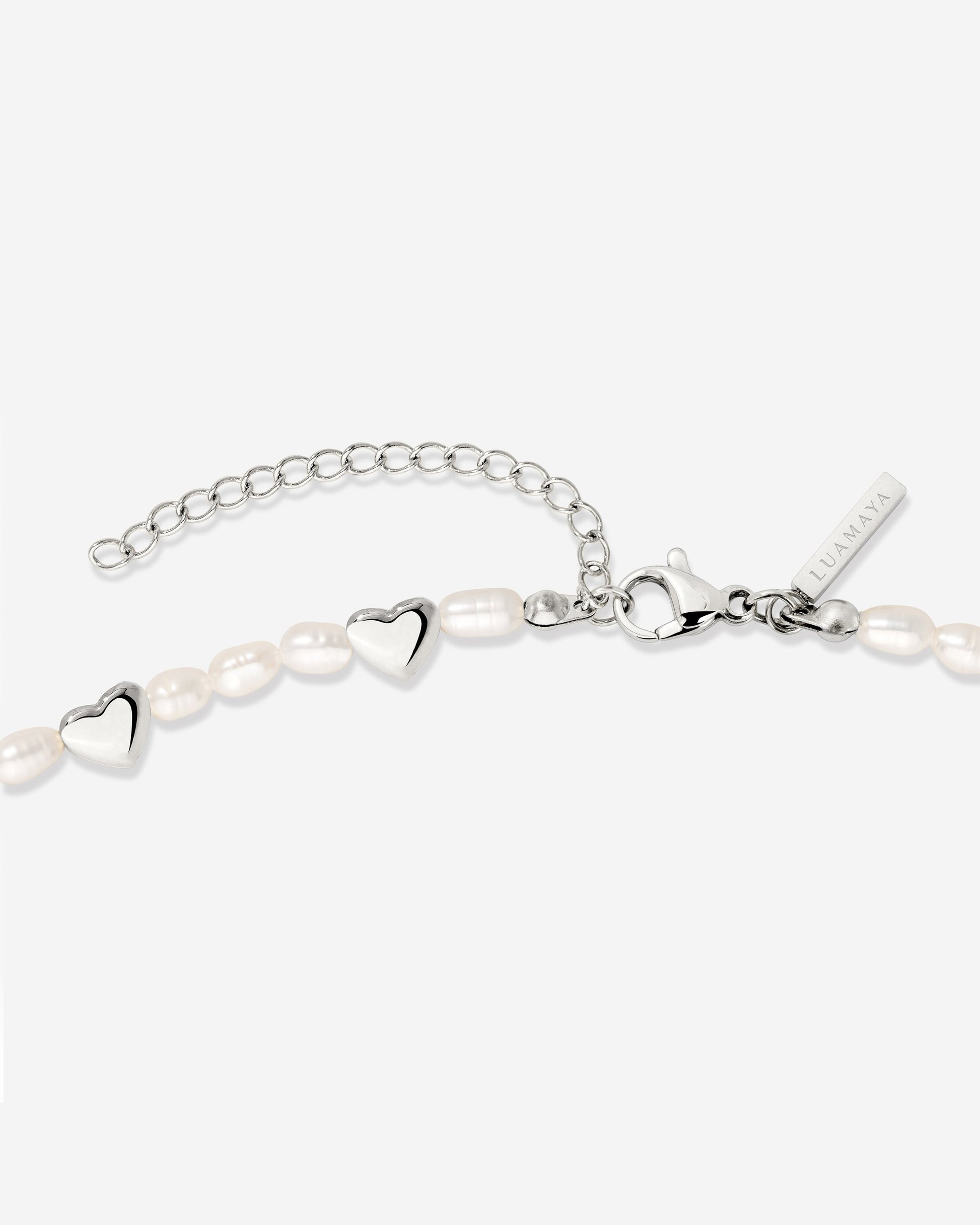 Love Pearls Necklace Silber