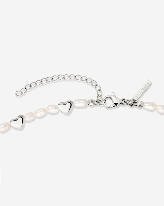 Love Pearls Necklace Silber
