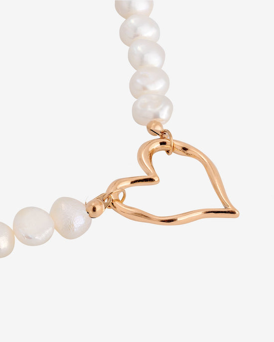 Melting Heart Pearl Bracelet Roségold