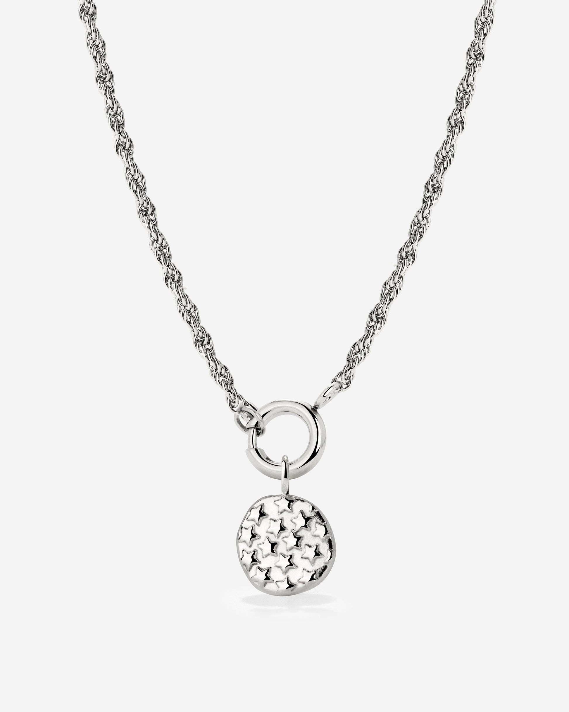 Starry Skies Rope Chain Necklace Set Silber