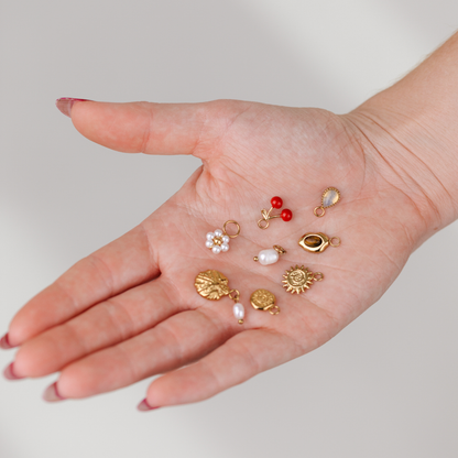 Oval Twisted Hoop Set Small