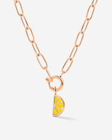 Zesty Oval Links Necklace Set Roségold