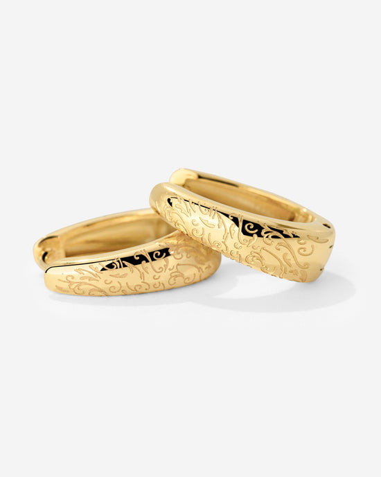 Desert Glow Hoops Gold