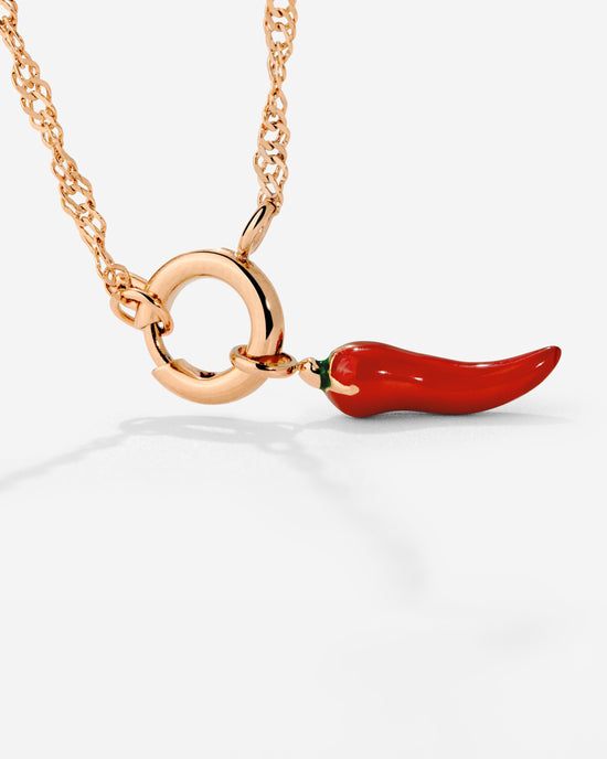 Chili Singapore Chain Necklace Set Roségold