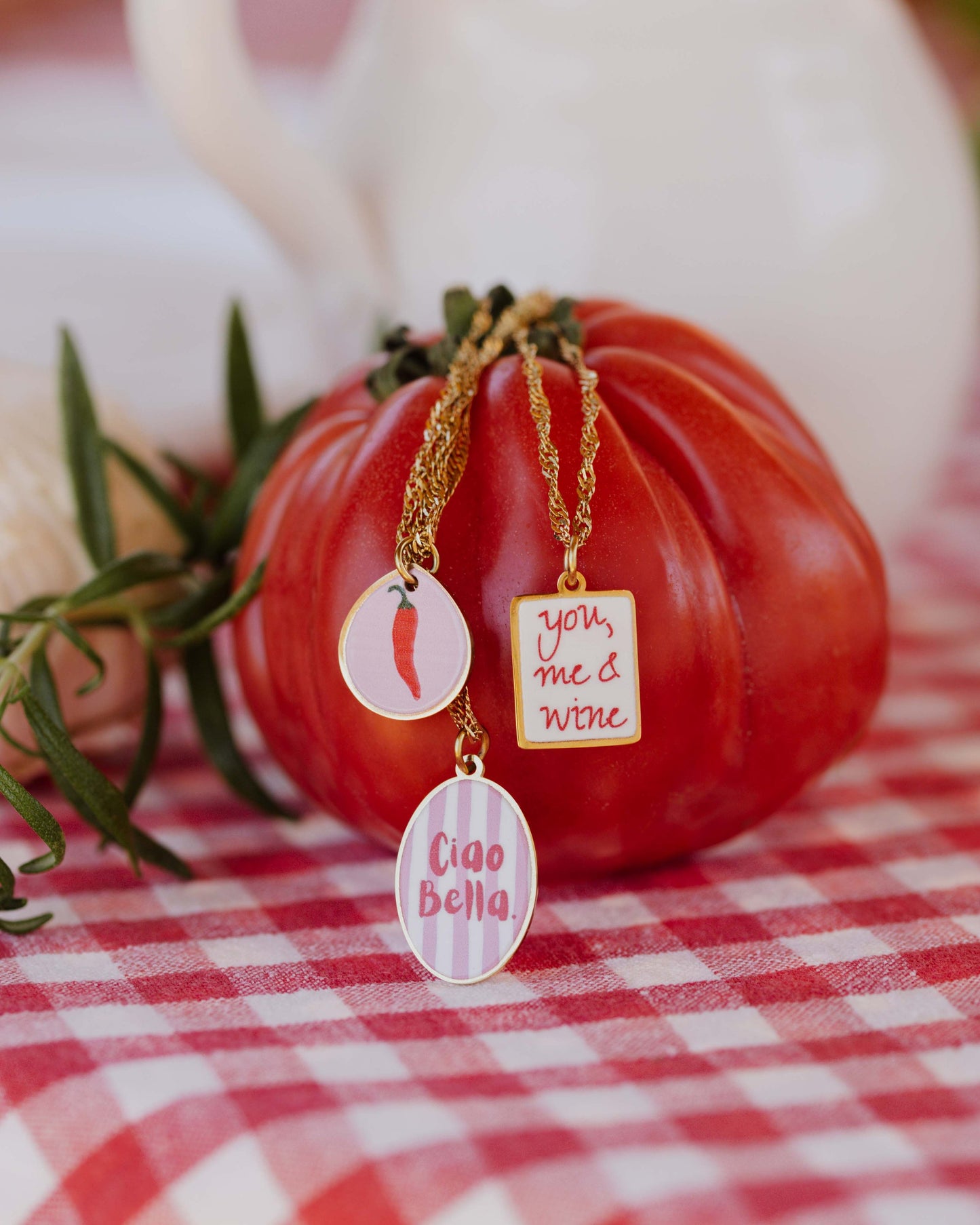 You, me & wine Necklace