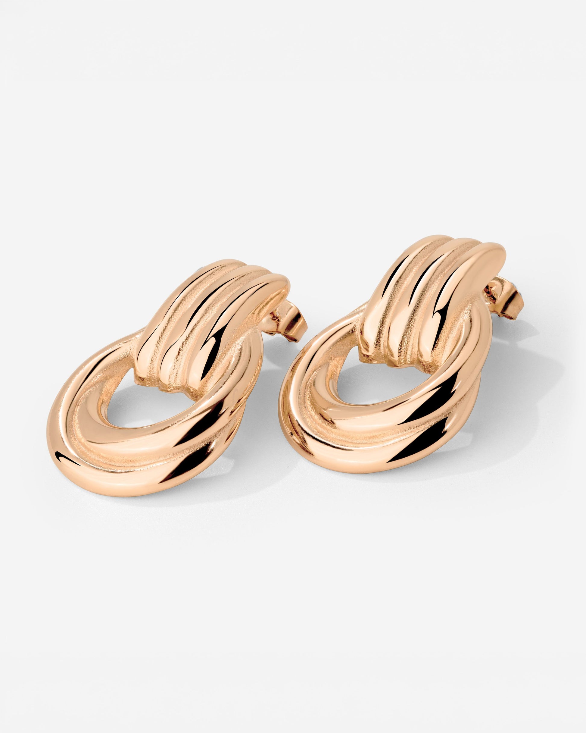 Infinity Loop Hoops Roségold