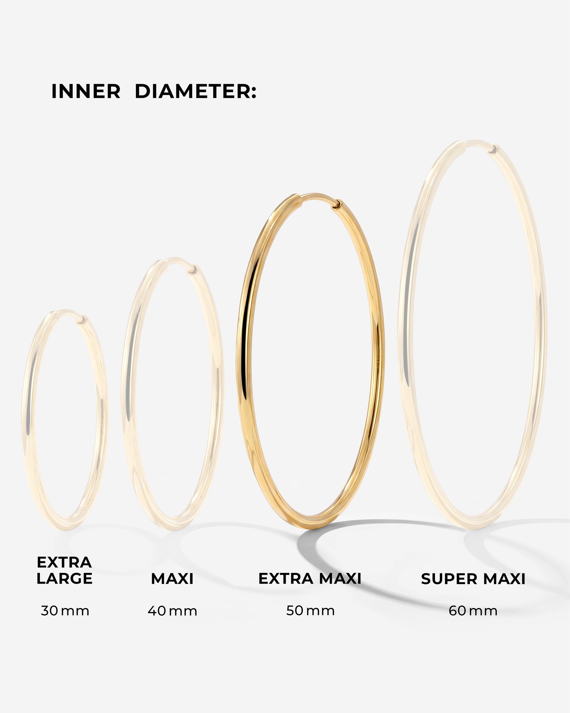 Extra Maxi Hoops Roségold