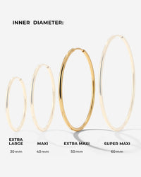 Extra Maxi Hoops Gold