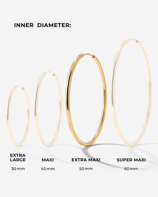 Extra Maxi Hoops Gold