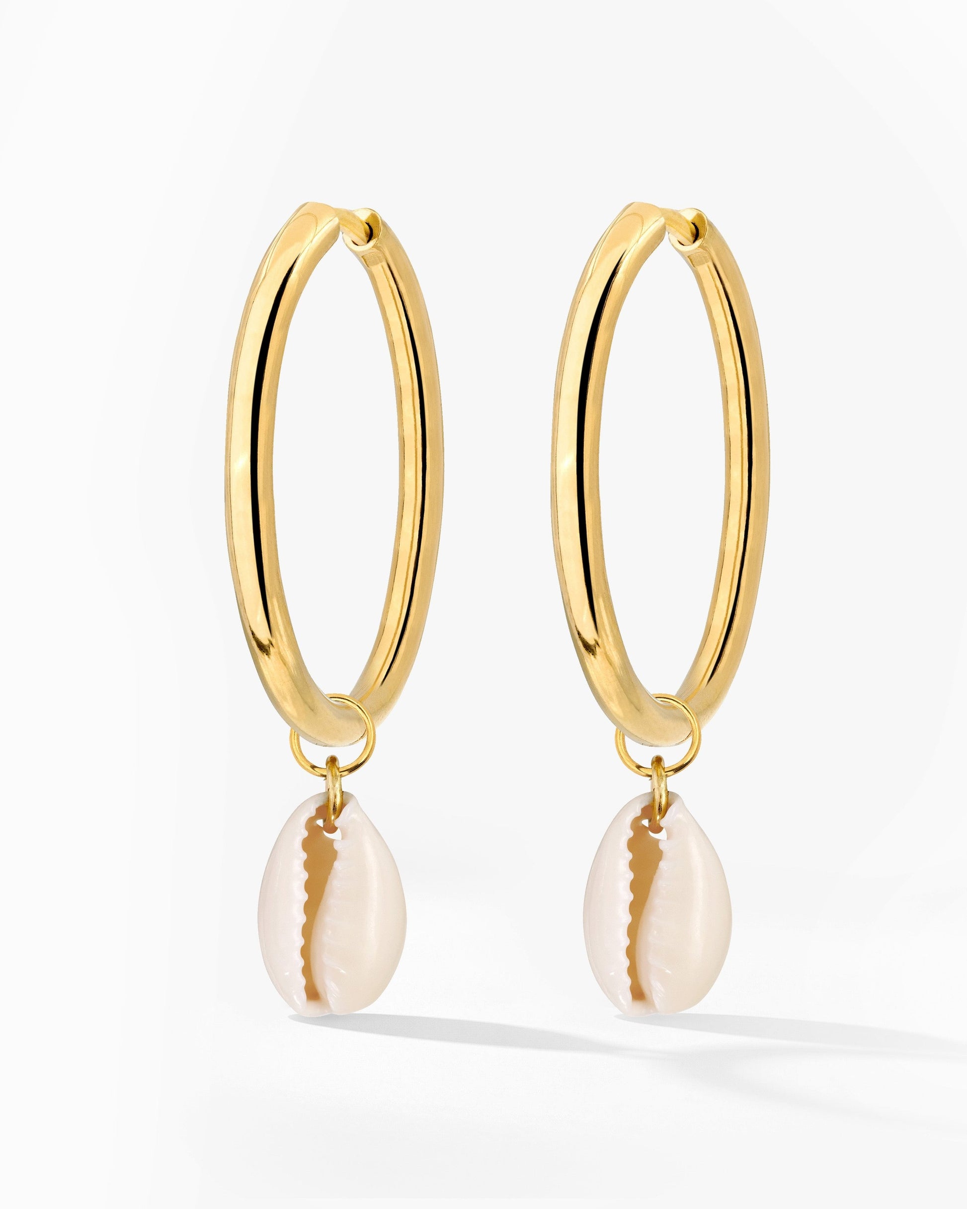 Ocean Whisper Hoop Set Large Gold