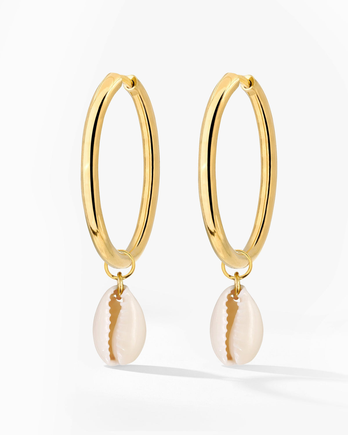 Ocean Whisper Hoop Set Large Gold