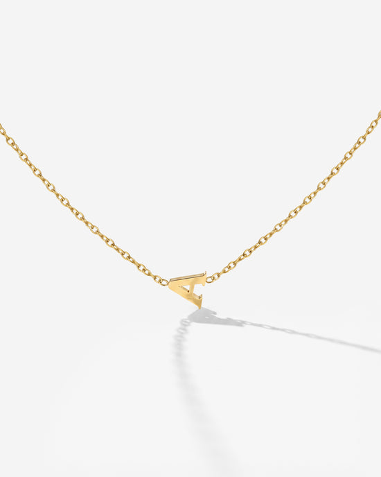 Tiny Letter Necklace