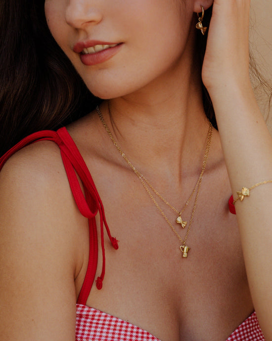 Coffee Lover Necklace Gold