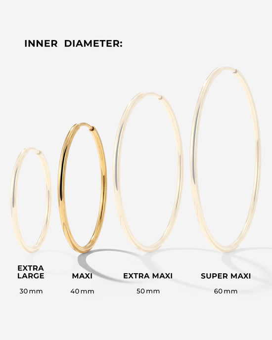 Maxi Hoops Roségold