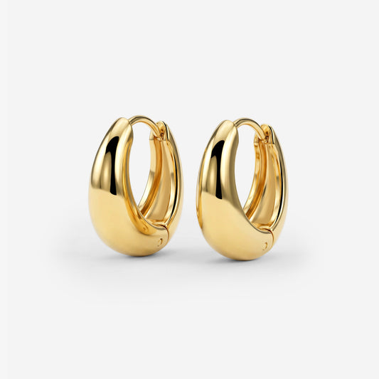 Gilded Curve Hoops Gold
