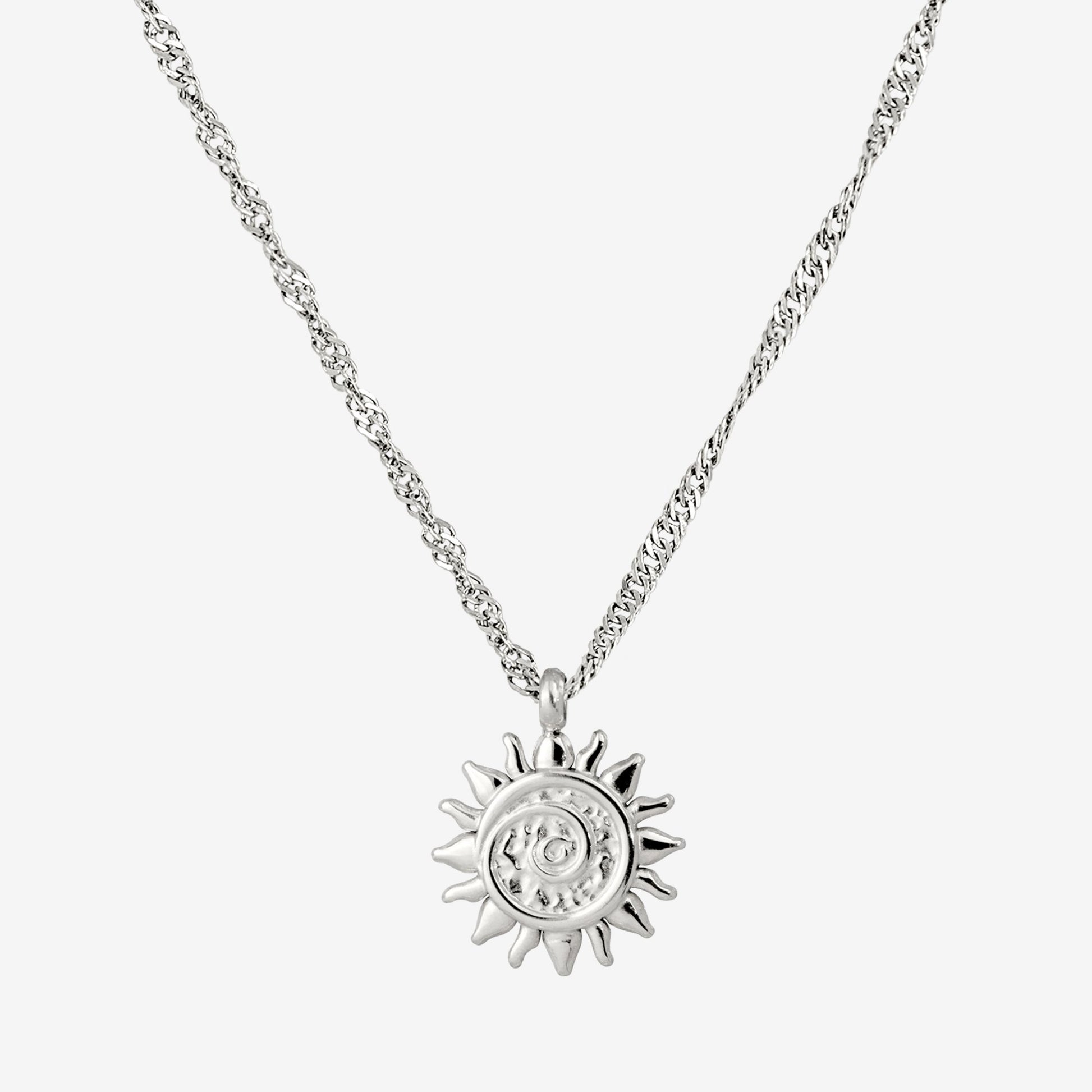 Free Sunny Swirl Necklace Silber