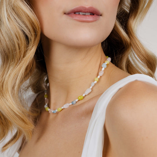 Cotton Candy Choker Gold