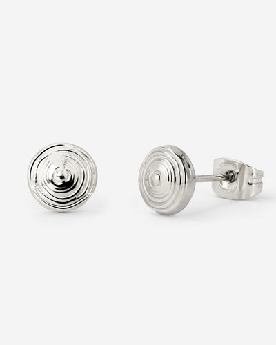 Ocean's Echo Studs Silver