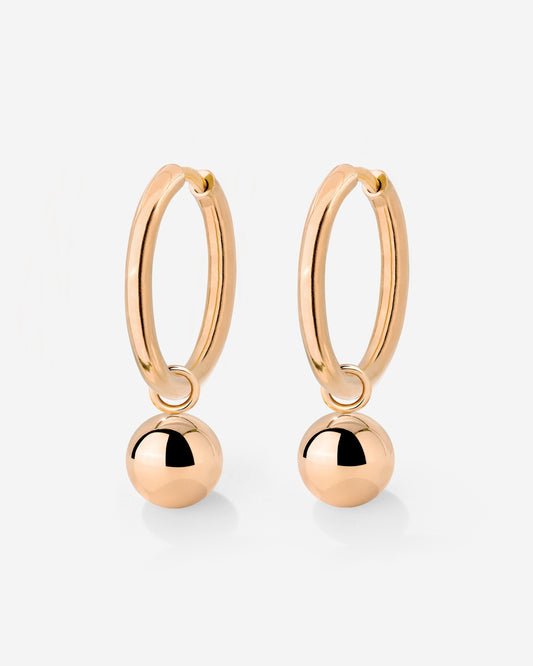 Bubbly Hoop Set Medium Roségold