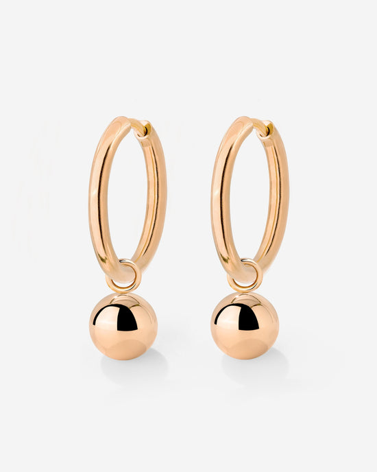 Bubbly Hoop Set Medium Roségold