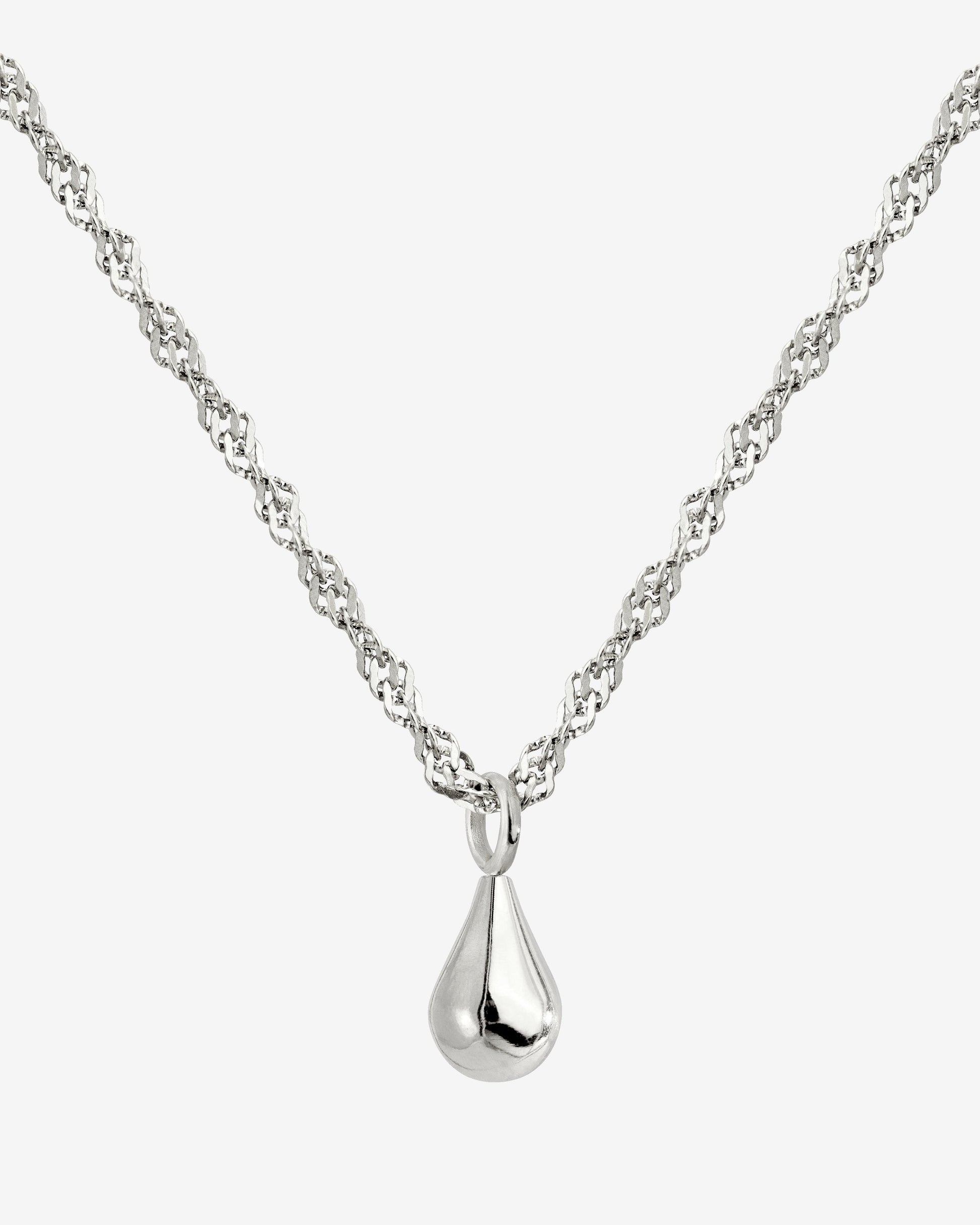 Drop it Necklace Silber