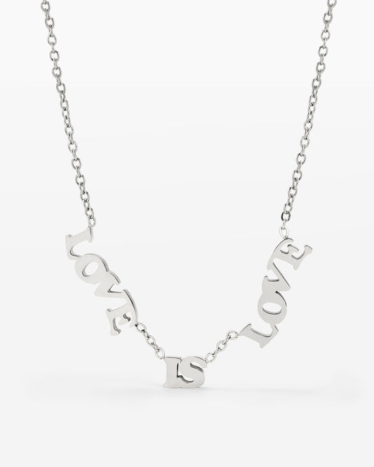 Love is Love Collana Argento