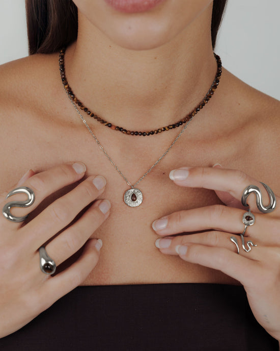 Terra Necklace Silber