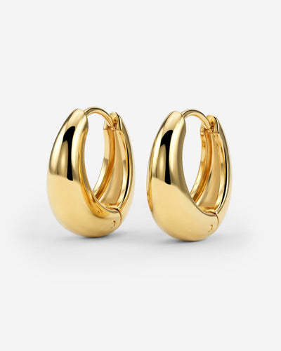 Gilded Curve Hoops Gold