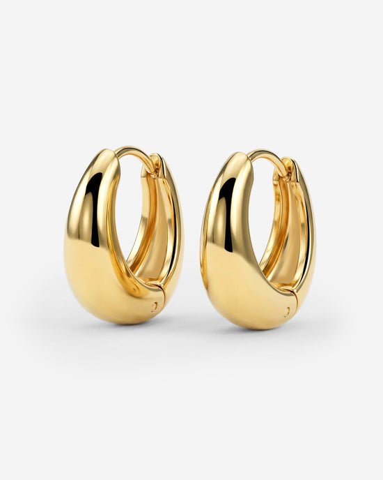 Gilded Curve Hoops Gold