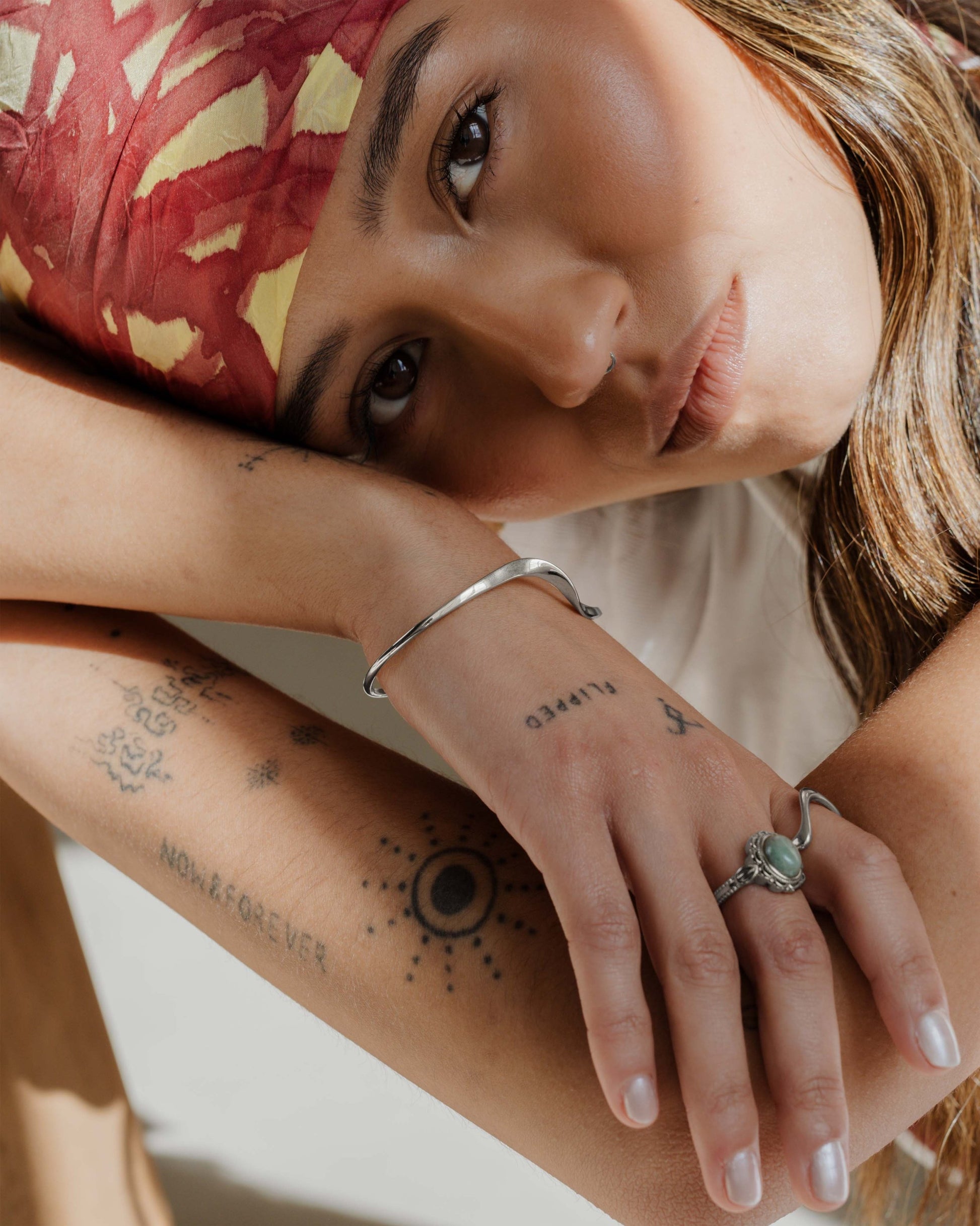 Tides Bangle Silber