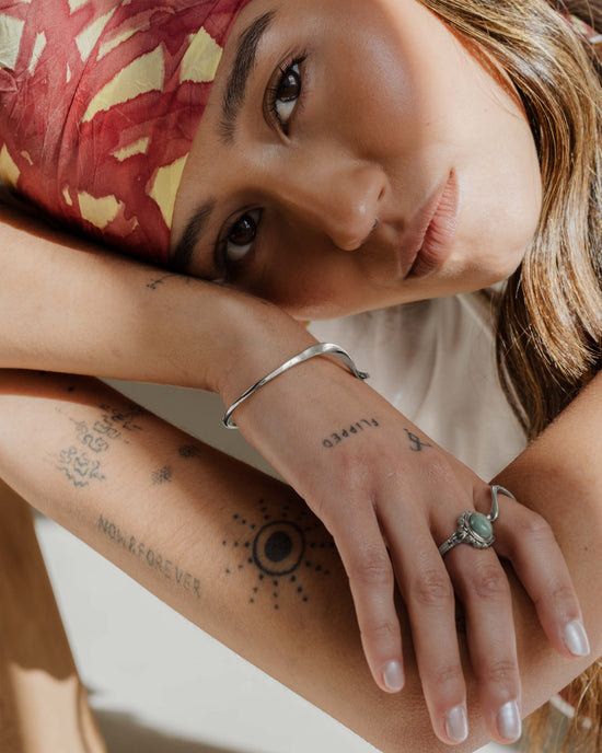 Tides Bangle Silber