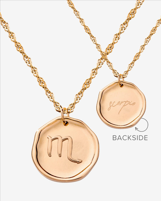 Zodiac Necklace – Scorpio / Skorpion Roségold