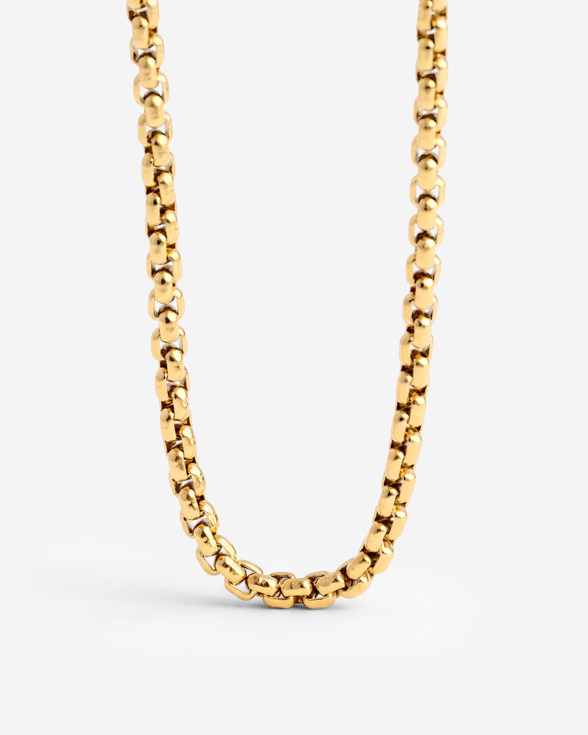 Round Box Chain Necklace