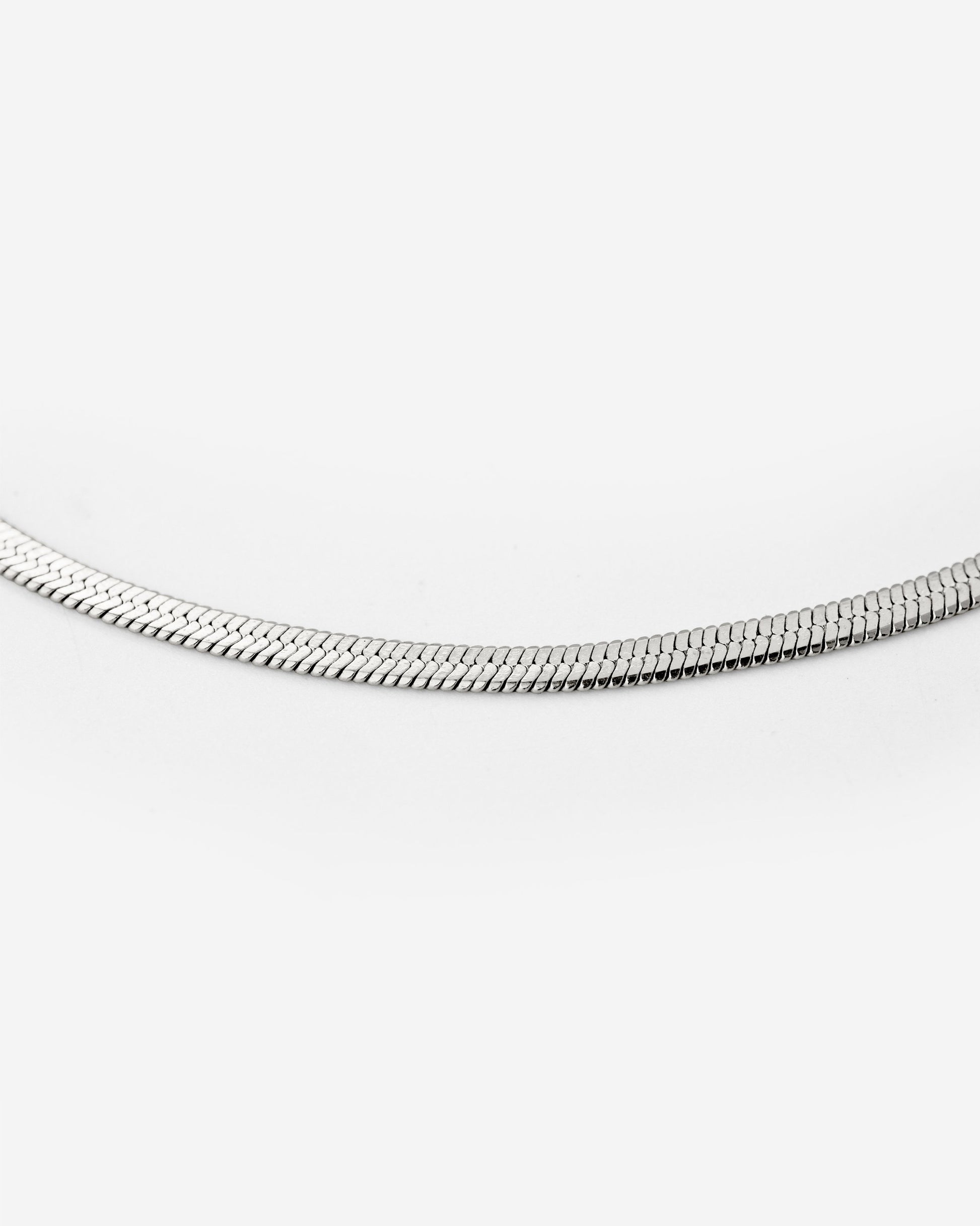 Slim Herringbone Anklet
