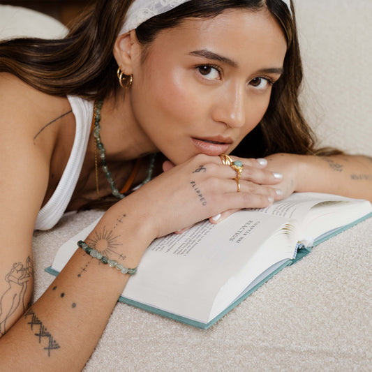 Sea Glass Bracelet Gold