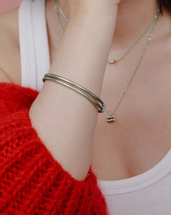 Seeker Bangle Silber