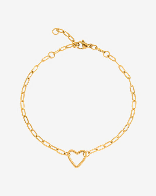 Loving Heart Bracelet Gold