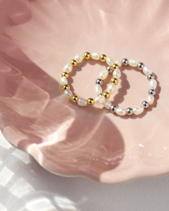 Pearl'n'Beads Ring Gold