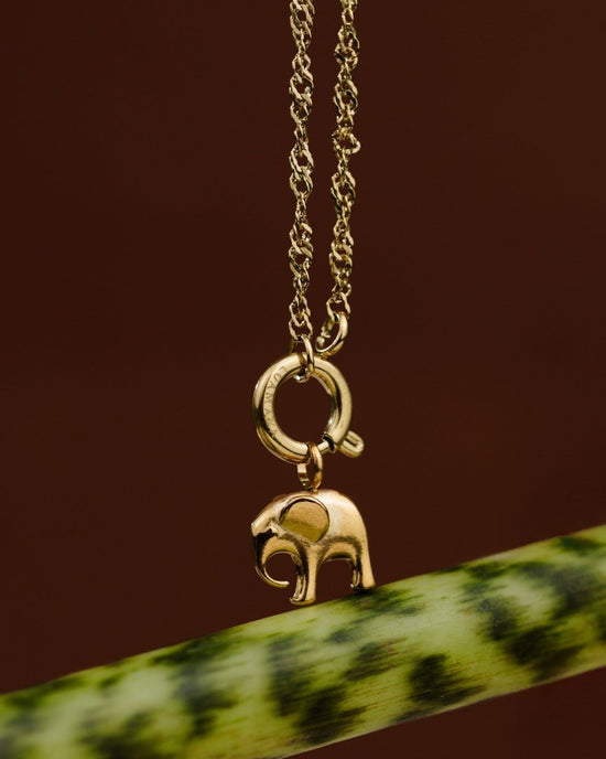 Elephant Singapore Chain Necklace Set Roségold