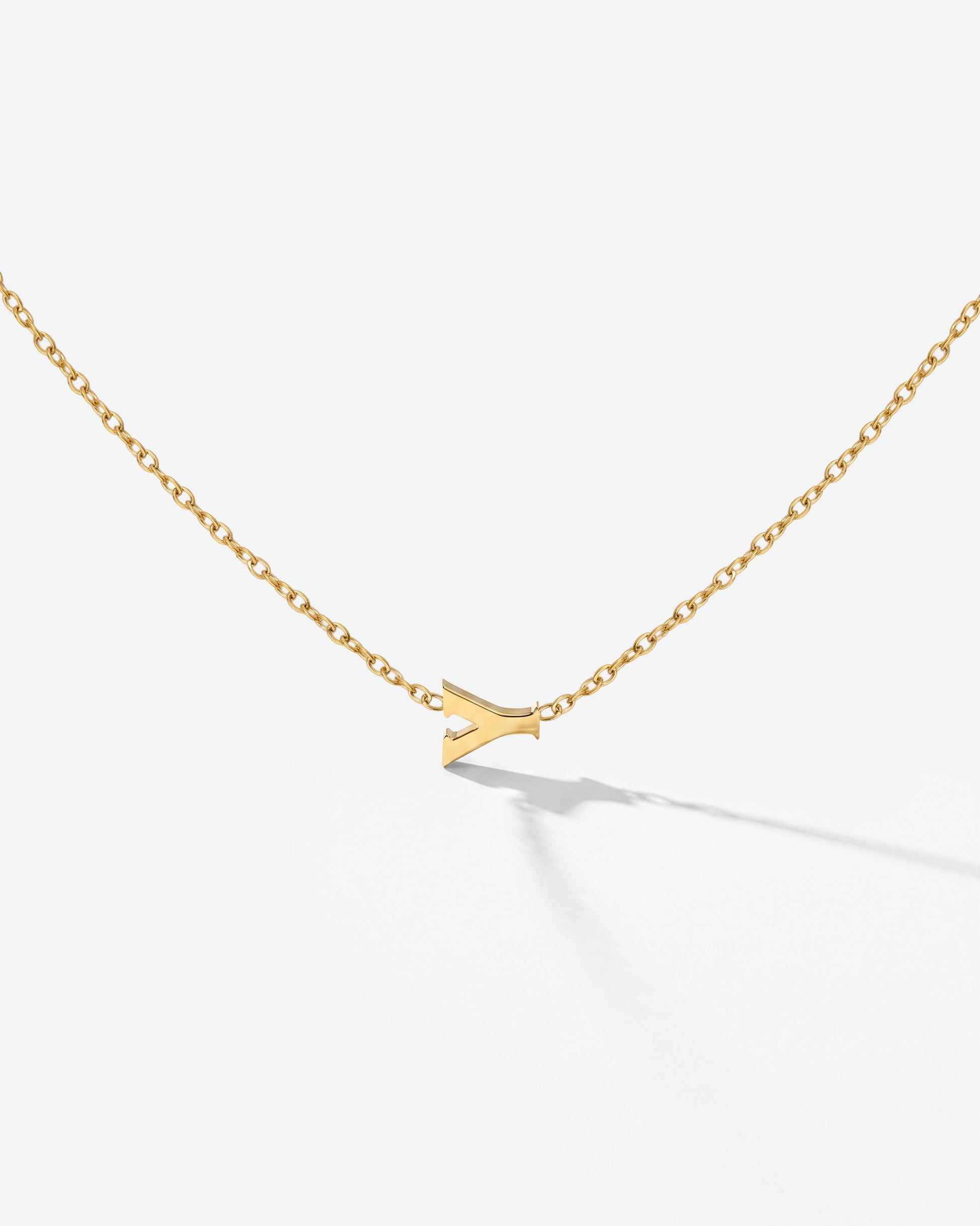 Tiny Letter Necklace