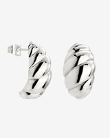 Bold Croissant Studs Silber