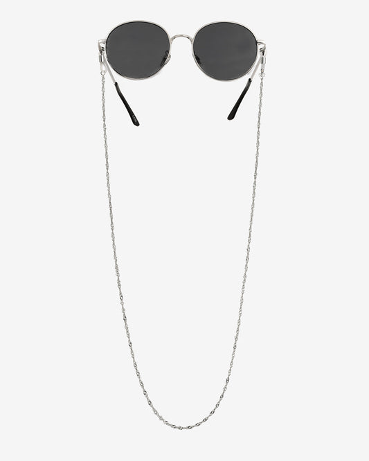 Curly Twist Sunglasses Chain Silber