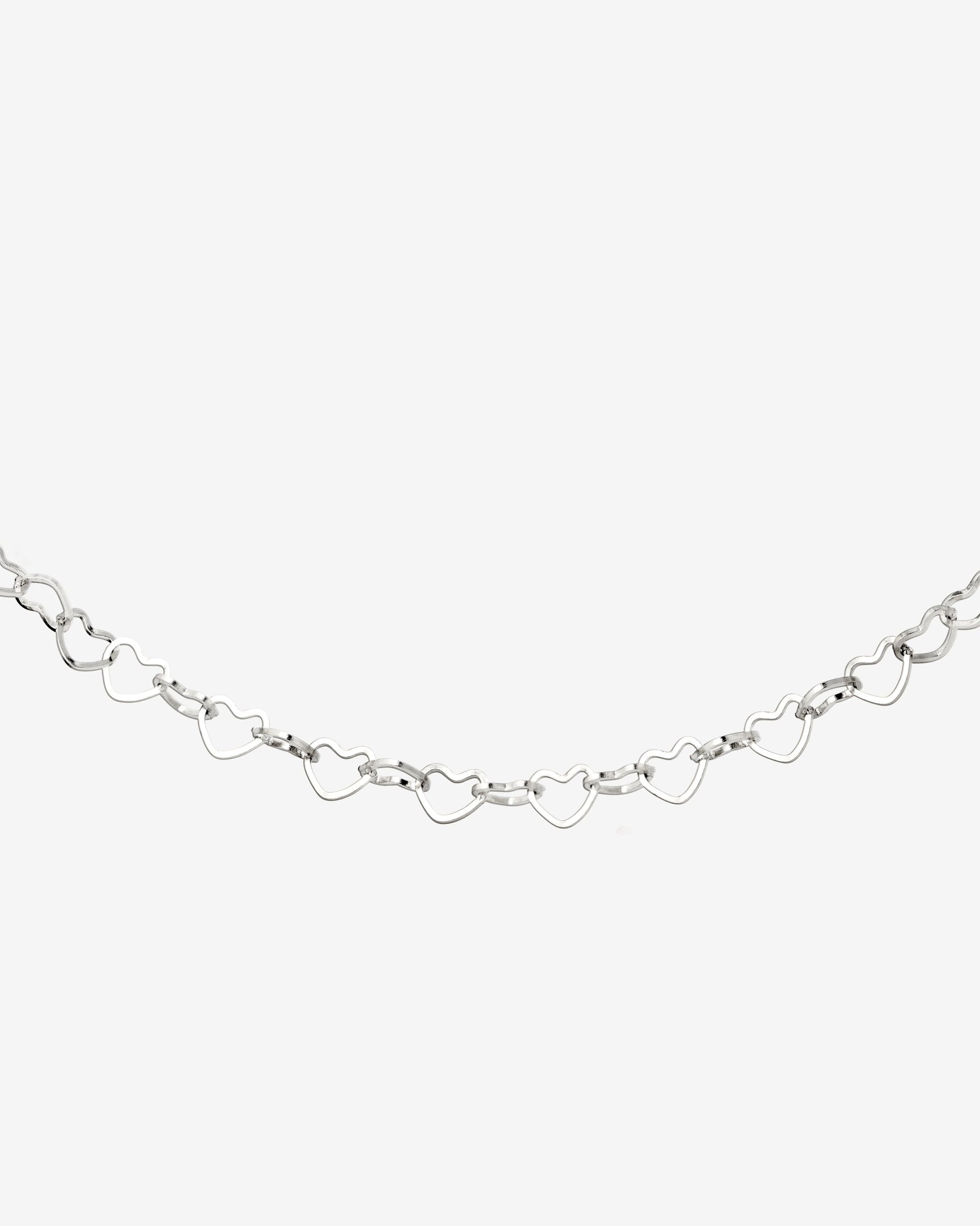 Heart after Heart Necklace Silber