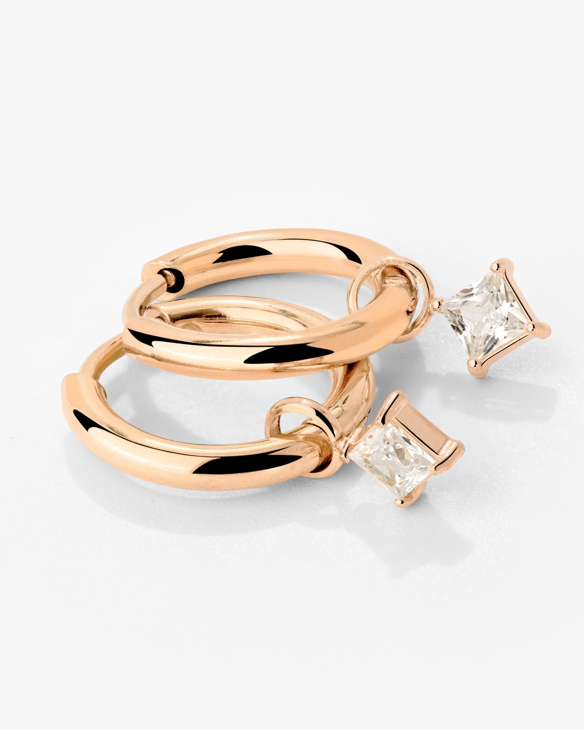 North Star Hoop Set Small Roségold