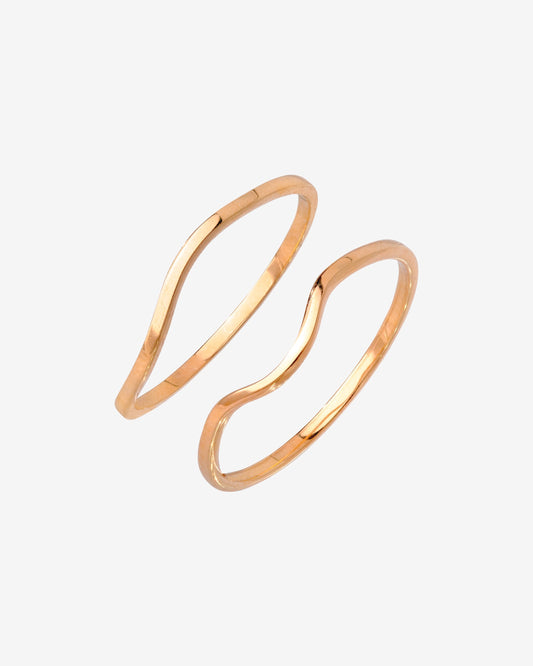 Skinny Dip Ring Duo Roségold