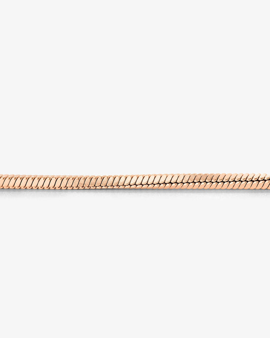 Squared Snake Chain Necklace Roségold