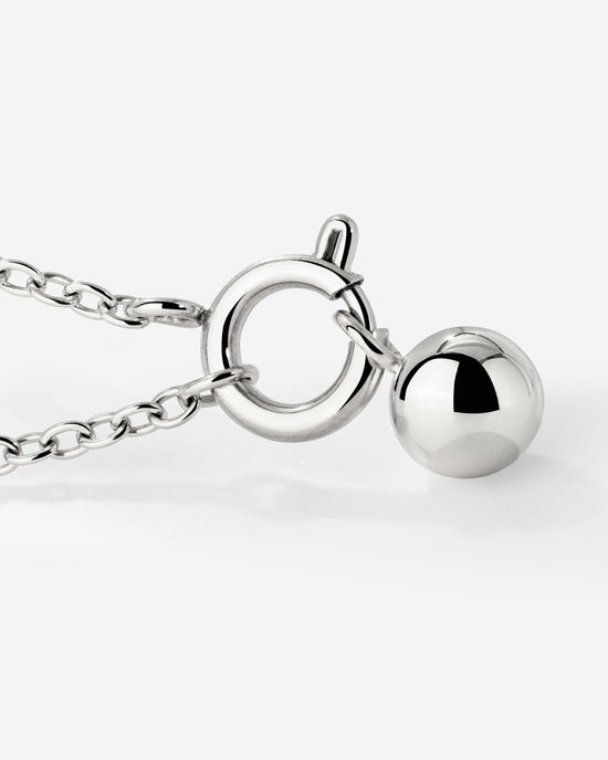 Bubbly Classic Chain Necklace Set Silber