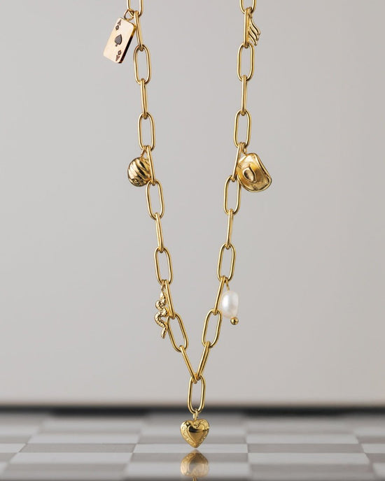 Treasure Box Necklace Gold