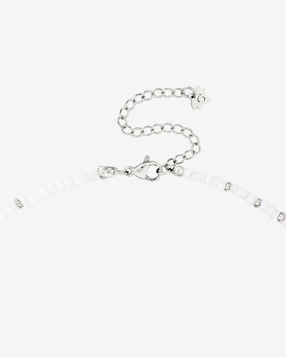 Puka Shell Necklace Silber