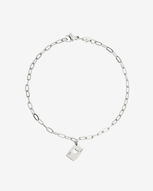 Ace Up the Sleeve Bracelet Silber